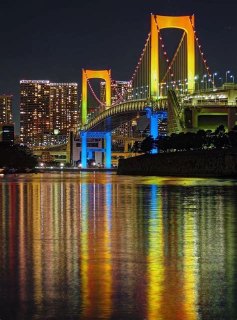 Rainbow Bridge At Odaiba Tokyo﻿ Odaiba Tokyo Japan