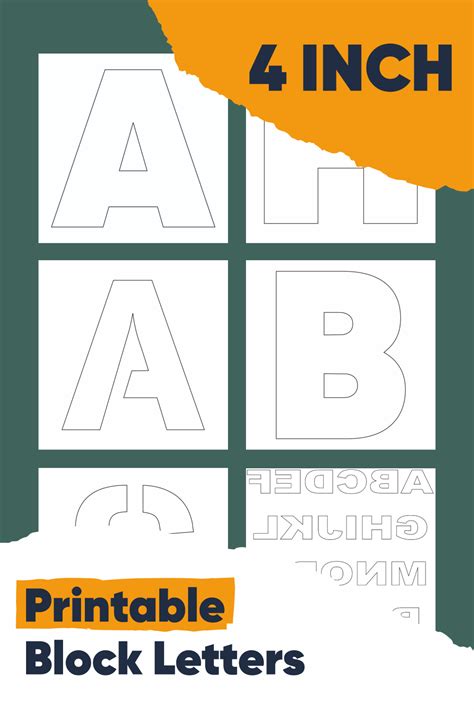 Block Letter Alphabet Stencils Block Letter Alphabet Lettering F80