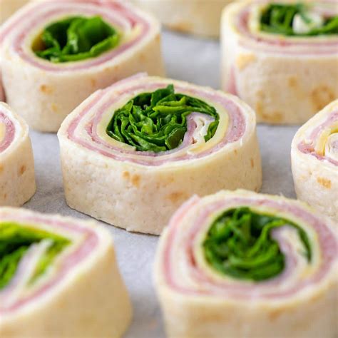 ham and cheese pinwheels with spinach recipe cart