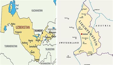 Til That Uzbekistan And Liechtenstein Are The World S Only Doubly Landlocked Countries Which