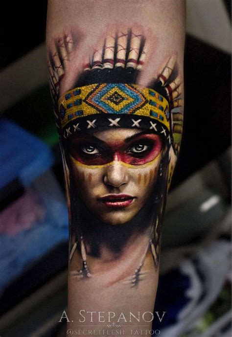 Realistic Native Indian Tattoo On Sleeve Design Beautiful Taino Indian Tattoos The Timeless