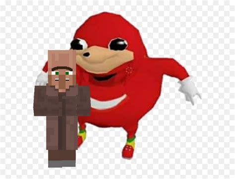 Freetoedit Ugandan Knuckles Meets A Minecraft Villager Do You Know