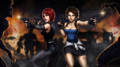 Resident Evil Dino Crisis Regina And Jill By Samdelatorre Dino