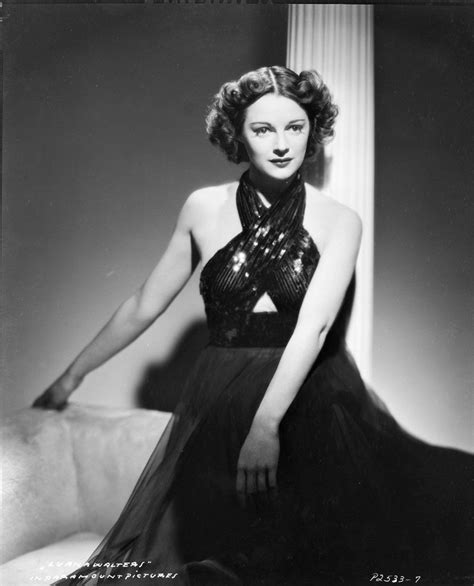Luana Walters Hollywood Glamour Classic Hollywood Photo Portrait Walters Black And White