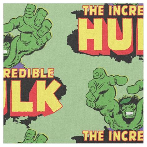 The Incredible Hulk Logo Fabric In 2021 Printing On Fabric The