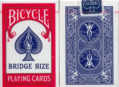 It is a bit funny, bridge cards are used in poker rooms and poker cards are. BICYCLE BRIDGE SIZE PLAYING CARDS
