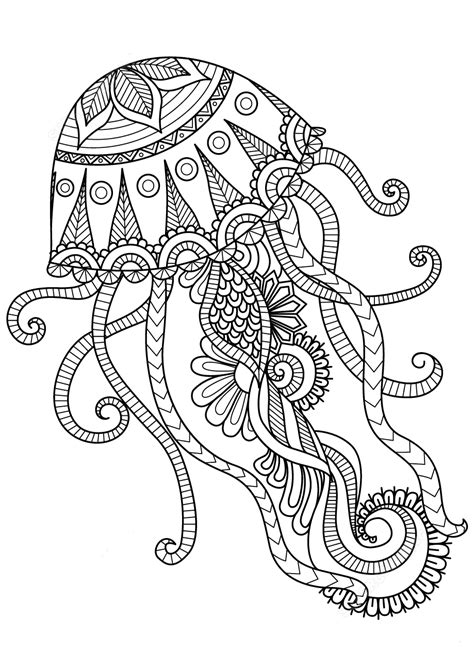 If the 'download' 'print' buttons don't work, reload this page by f5 or command+r. Medusa zentangle coloring page | Mandala coloring pages ...
