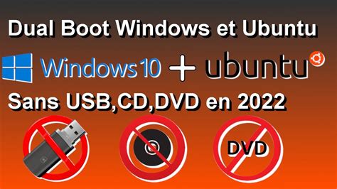 Installer Ubuntu En Dual Boot Sur Windows 1011 Sans Clef Usb Cd Dvd