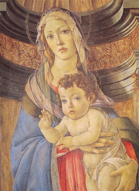 Sandro Botticelli Madonna Della Melagrana Italian Renaissance Art