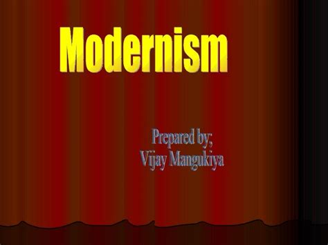 Modernism Ppt