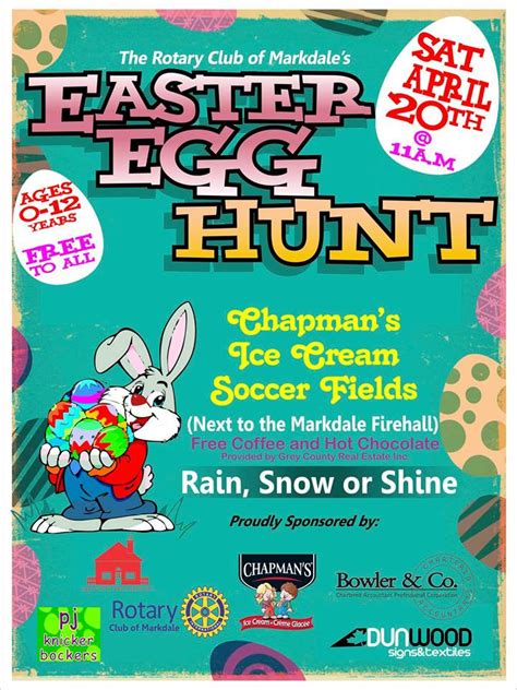 Markdale Rotary Easter Egg Hunt This Weekend Mark Murakami Realtor®