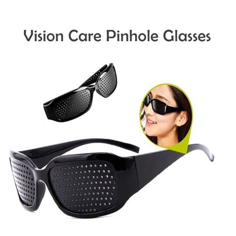 fast shipping anti fatigue eyesight care improver stenopeic pin pinhole glasses cermin mata