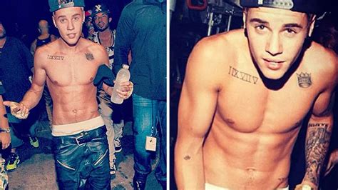 justin bieber instagram shows off six pack and ripped muscles mirror online