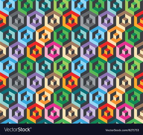 Seamless Colorful Geometric Pattern Royalty Free Vector