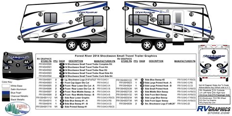 2014 Forest River Shockwave Small Travel Trailer Decals And Replacement