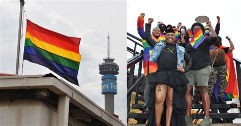 pride month kicks off in johannesburg with flag raising event mambaonline gay south africa