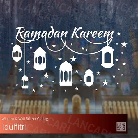 Jual Stiker Cutting Selamat Ramadhan Ramadan Dekorasi Sticker Dinding