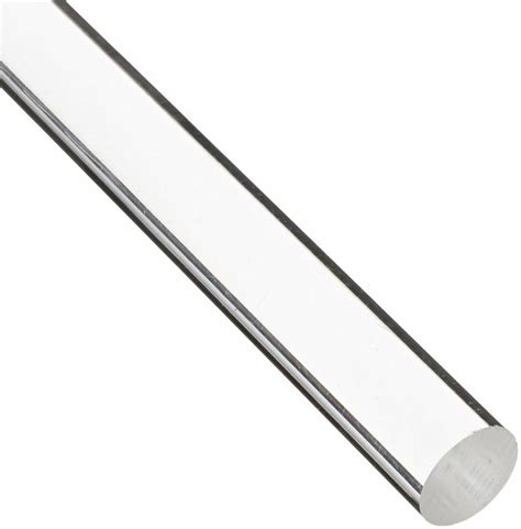 Clear Acrylic Round Rods 34 075 Diameter 12 Length Azm Azm