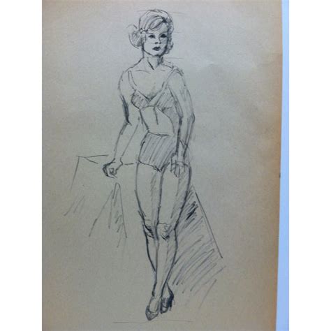 1963 Vintage Lingerie Tom Sturges Jr Drawing Chairish