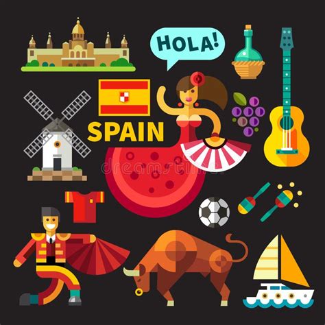 Ilustrações Da Espanha Ilustração Do Vetor Ilustração De Barcelona