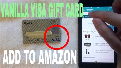 If you're using the amazon app, tap the app to open amazon. How To Add Vanilla Visa Gift Card To Amazon App 🔴 - YouTube