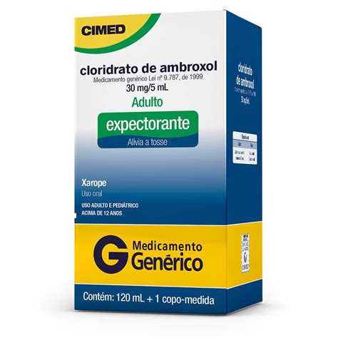 Cloridrato Ambroxol Mg Xarope Ml Cimed Generico Panvel Farm Cias