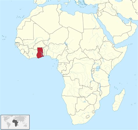 Where is ghana located on the world map. File:Ghana in Africa.svg - Wikimedia Commons