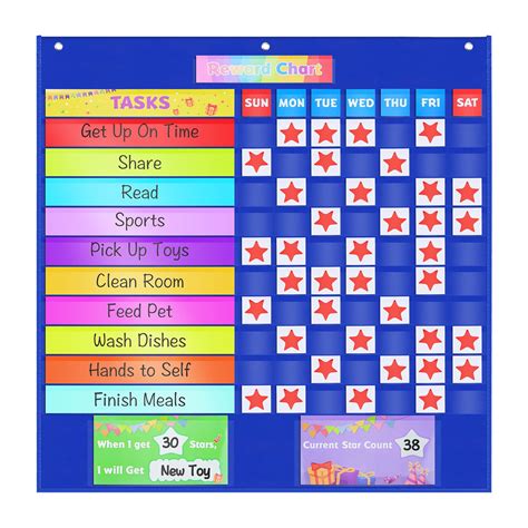 Buy Reward Chart For Kids Behavior Star Chore Chart For Toddlers At