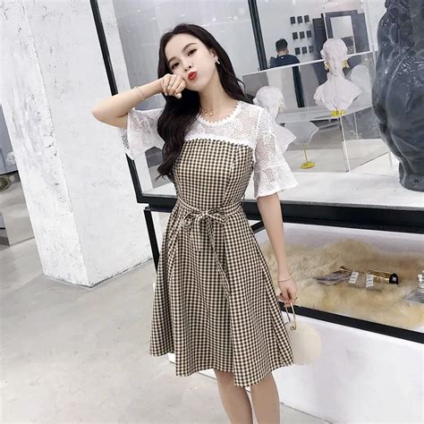 Buy 2018 Korean Style Women Beautiful Summer Dress Party Dresses E9855 From