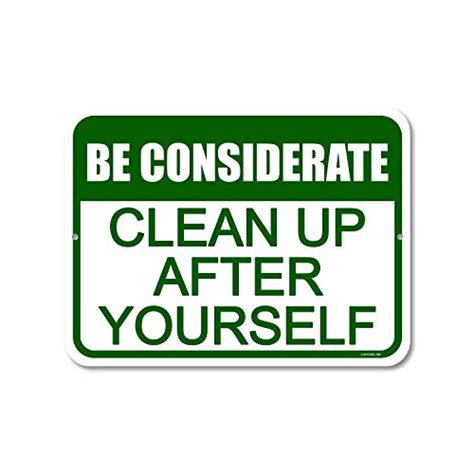 Use These Printable Clean Up After Yourself Signs To Instill Good