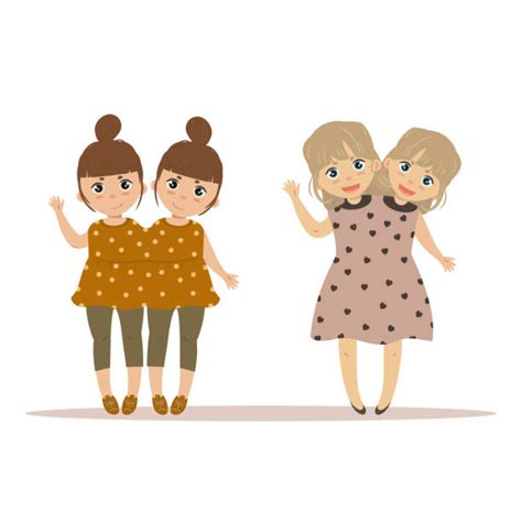 Royalty Free Twin Sisters Clip Art Vector Images