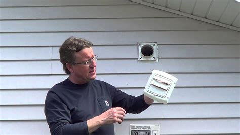 This involves running ductwork from the fan, usually though an attic, and out through the roof. Dryer Vent Cover - YouTube