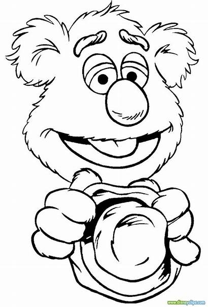 Fozzie Coloring Muppets Pages Bear Animal Svg