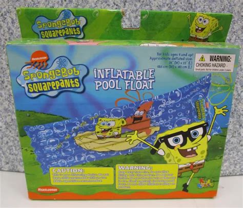 Nickelodeon 37102 Spongebob Squarepants Inflatable Pool Float New 39