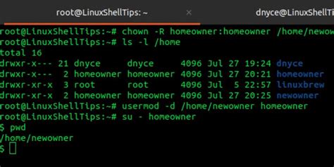 How To Change Default User Home Directory In Linux