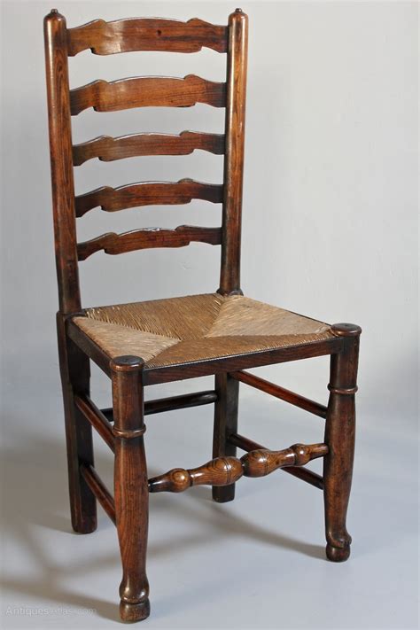 For example, you could cut the middle of the seat out of the chair and make it into a place to put your dog's food, or you could remove the legs that are broken and add padding to create a soft bed for your furry friend. Set Of 6 Antique Ladder Back Chairs. T216 - Antiques Atlas