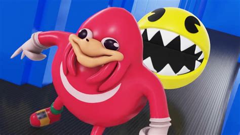 Uganda Knuckles Vs Pac Man With Mario And Sonic Uganda Knuckles Is