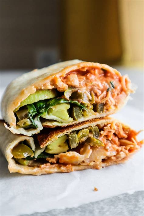 15 Minute Healthy Spicy Chicken Wraps Homemade Mastery