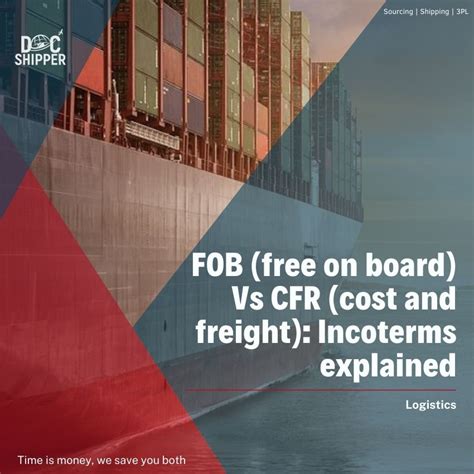 Fob Free On Board Vs Cfr Cost And Freight Incoterms Explained 🥇