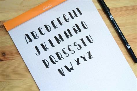 Lettering Tipografías fáciles para tus apuntes Tipos de letras abecedario Letras del