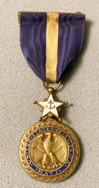Navy Distinguished Service Medal Ww2 Ribbon Bar 95000 Picclick