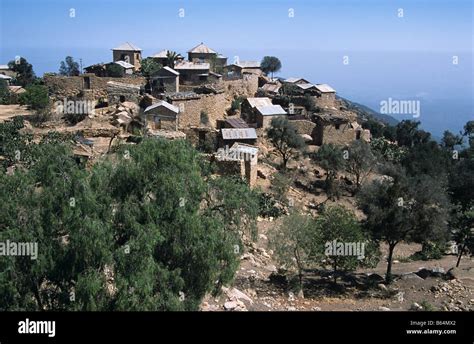 Die Orthodoxen Koptischen Kloster Von Debre Bizen Gegründet In C13th