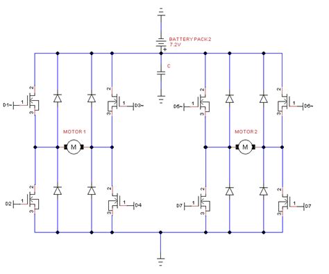 Motor Are These H Bridge Circuits Set Up Correctly Electrical