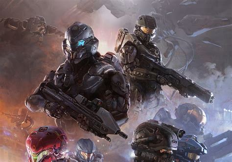 무기 배 마이크로 소프트 팀 헬멧 갑옷 로크 마스터 치프 치프 Halo 5 Guardians 343i