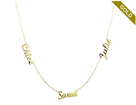 This Custom Name Necklace Is Made By 8k Or 14k Solid Gold White