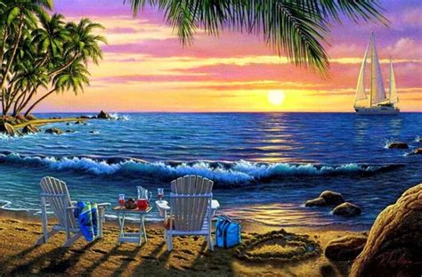 324 Best Tropical Paradise Art Images On Pinterest Tropical