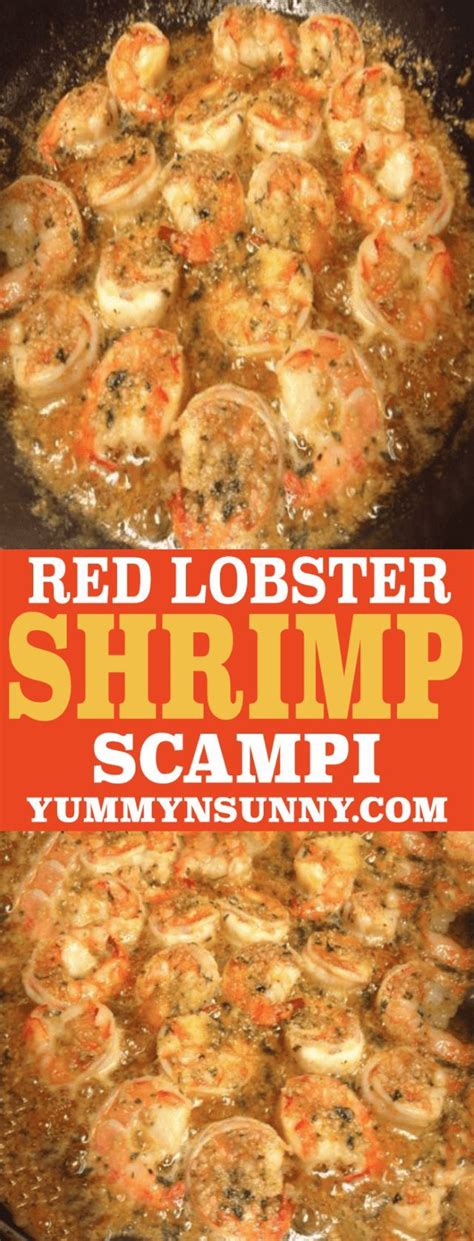 Remove once shrimp turns pink. Red Lobster Shrimp Scampi #redlobster #shrimp # ...