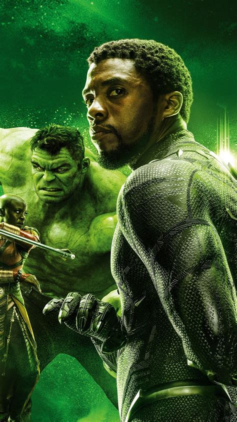 Hulk And Black Panther In Avengers Endgame 4k Ultra Hd Mobile Wallpaper