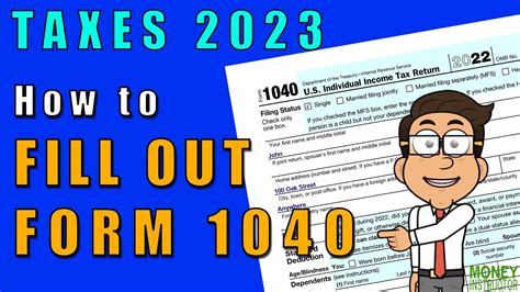 How To Fill Out Form 1040 For 2022 Taxes 2023 Money Instructor