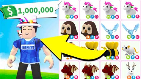 The Richest Adopt Me Account Buying 1000000 Bucks Roblox Adopt Me